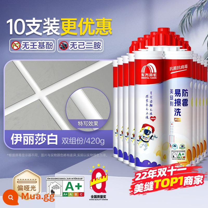 【10 gói】 Keo dán đường may đẹp Oriental Yuhong lát sàn gạch nhà bếp đặc biệt phòng bột keo chống nấm mốc trong nhà - [Nâng cấp khả năng chống ố vàng] Elizabeth [10 gói]