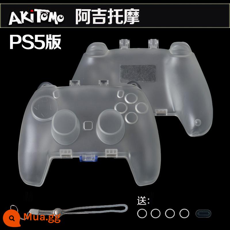 Bao silicon bảo vệ tay cầm PS5 chính hãng Bao silicon bảo vệ tay cầm PS5 Bao bảo vệ tay cầm chơi game PS5 Vỏ mềm chống trượt - Hộp cứng bảo vệ tay cầm Ajito Motorcycle PS5 chính hãng màu trắng trong suốt đi kèm dây buộc + vòng chống bột