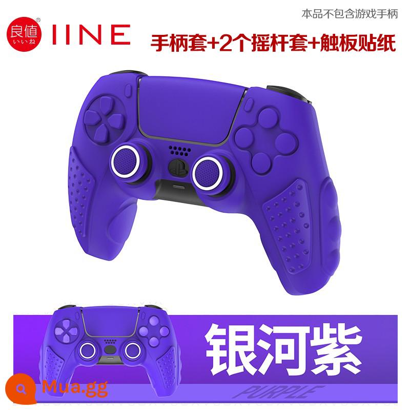 Bao silicon bảo vệ tay cầm PS5 chính hãng Bao silicon bảo vệ tay cầm PS5 Bao bảo vệ tay cầm chơi game PS5 Vỏ mềm chống trượt - Giá Trị Tốt Vỏ Điều Khiển PS5 Chính Hãng Vỏ Điều Khiển Galaxy Tím Thế Hệ 2 + 2 Mũ + Miếng Dán