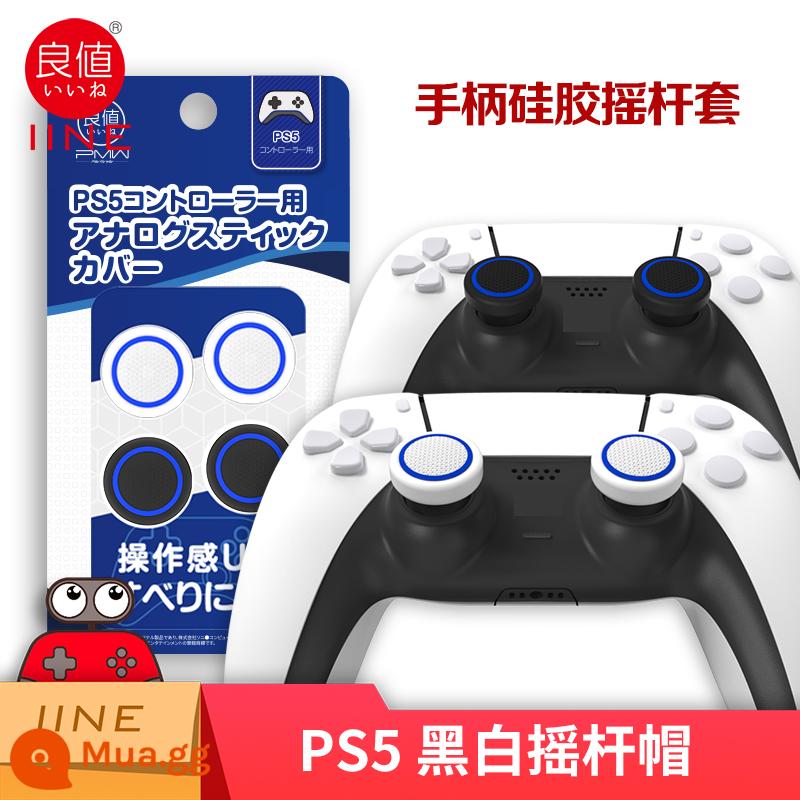 Bao silicon bảo vệ tay cầm PS5 chính hãng Bao silicon bảo vệ tay cầm PS5 Bao bảo vệ tay cầm chơi game PS5 Vỏ mềm chống trượt - Giá trị tốt Vỏ cần điều khiển PS5 đen trắng chính hãng 4 gói Bộ điều khiển XBOX Universal