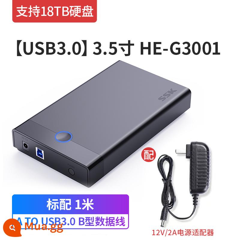 Box ổ cứng di động SSK King 2.5 hộp gắn ngoài cơ học thể rắn thay đổi ổ cứng sata hộp máy tính đa năng - [5Gbps] Phổ thông 2,5/3,5 inch [G3001]