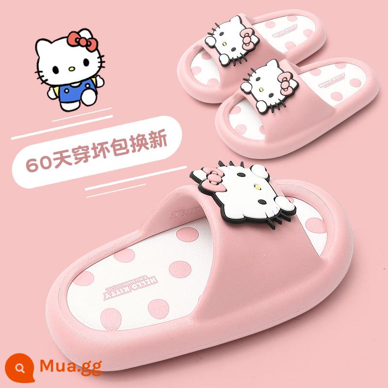 Dép trẻ em Kulomi bé gái mùa hè Sanrio ip chung bồn tắm chống trơn trượt dễ thương cho bé và dép đi trong nhà cho bé gái - Hồng [Xin chào]