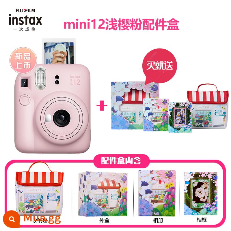 Máy ảnh phim Fujifilm Polaroid instax mini12 selfie bé trai bé gái mini dễ thương 7/11 - Bột anh đào nhẹ