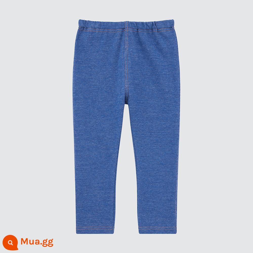 Quần legging trẻ em/trẻ nhỏ/trẻ em Uniqlo (mặc ngoài quần bên trong giả denim) 455056/450149 - 444715/65 màu xanh hoàng gia