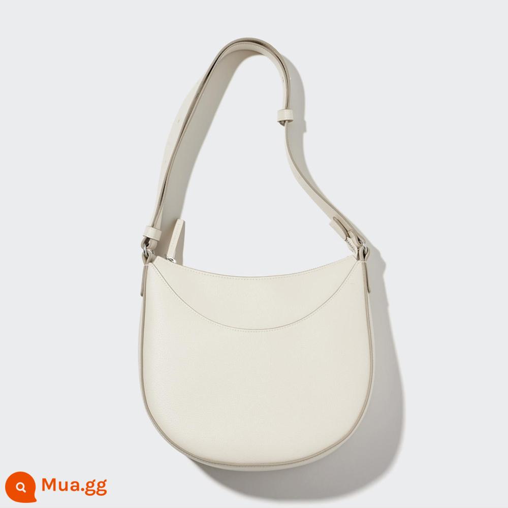 Uniqlo Nữ Giả Da Satchel (Túi Đeo Vai Đi Làm Thường Ngày Mùa Xuân 2024 Phong Cách Mới) 464482 - 01 màu trắng sữa