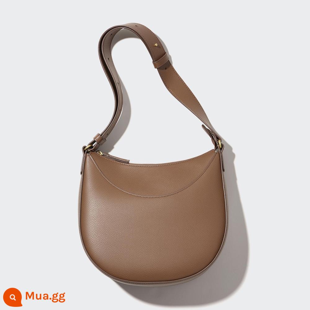 Uniqlo Nữ Giả Da Satchel (Túi Đeo Vai Đi Làm Thường Ngày Mùa Xuân 2024 Phong Cách Mới) 464482 - 36 màu nâu