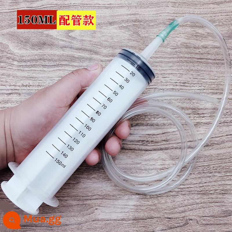 500 \ 20ml lớn nhựa dung tích lớn ống tiêm ống tiêm bơm dầu kim ống ăn thuốc xổ keo làm đầy thiết bị - Ống 150ML + 1 mét