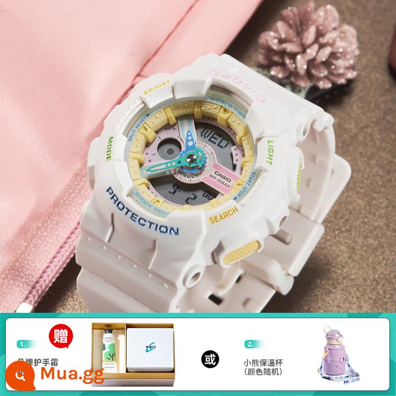 Đồng hồ CASIO nữ sinh gshock starry sky limited kỳ lân baby-g starry sports bột hoa anh đào - 13.BA-110XTM-7APR tặng kèm hộp quà tặng kem dưỡng da tay hoặc cốc giữ nhiệt gấu hàng hiệu