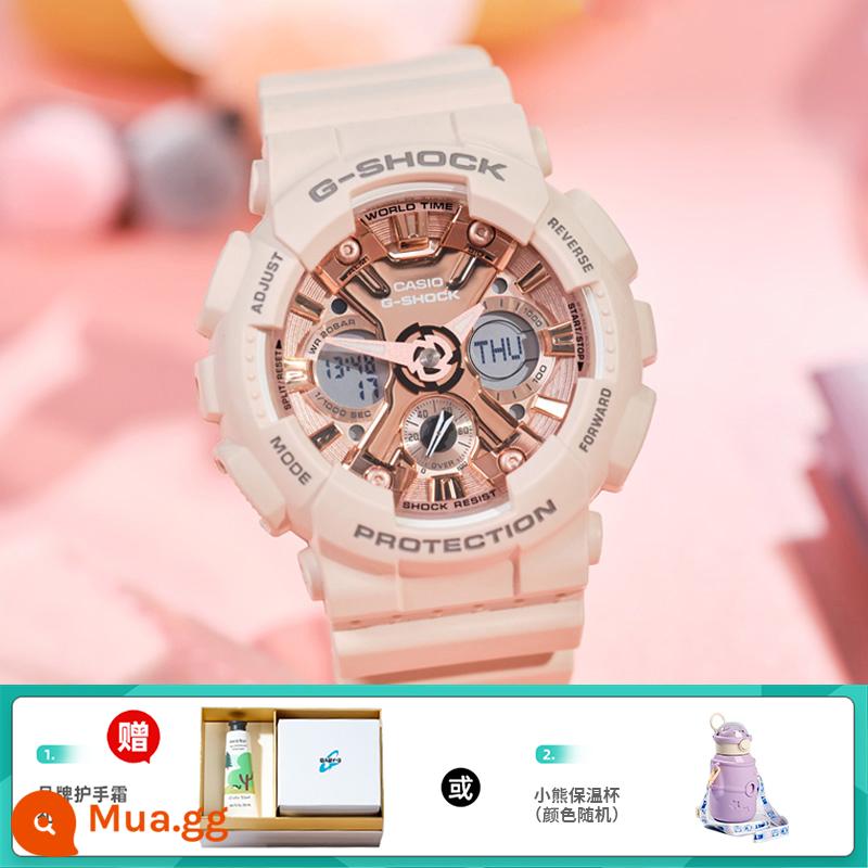 Đồng hồ CASIO nữ sinh gshock starry sky limited kỳ lân baby-g starry sports bột hoa anh đào - Hộp quà kem tay thương hiệu 1.GMA-S120MF-4A hoặc cốc giữ nhiệt hình gấu