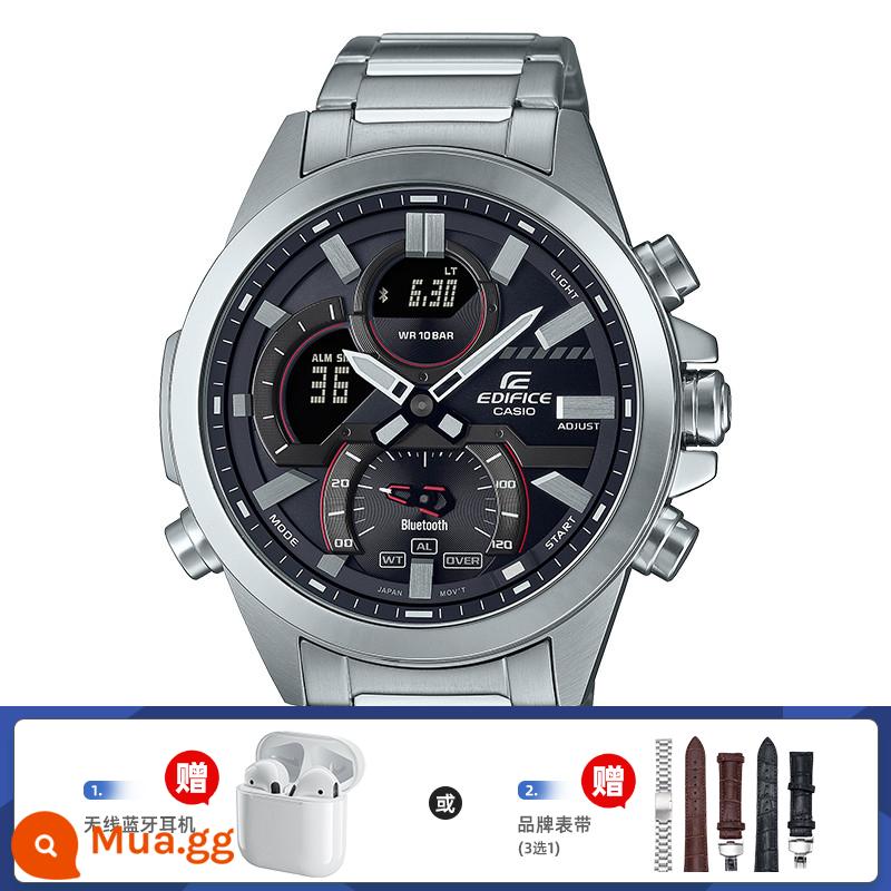 Đồng hồ CASIO Chủ đề đua xe dành cho các chàng trai Heart of Steel Business Ánh sáng kiên cường ECB-2000YPB-1APR - 17.ECB-30YD-1APR tặng kèm hộp quà tặng tai nghe Bluetooth hoặc dây đeo đồng hồ hàng hiệu