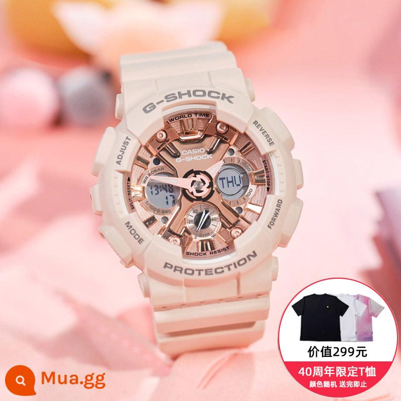 Đồng hồ CASIO nữ sinh gshock starry sky limited kỳ lân baby-g starry sports bột hoa anh đào - 1.GMA-S120MF-4APR đi kèm áo phông phiên bản giới hạn kỷ niệm 40 năm G-SHOCK