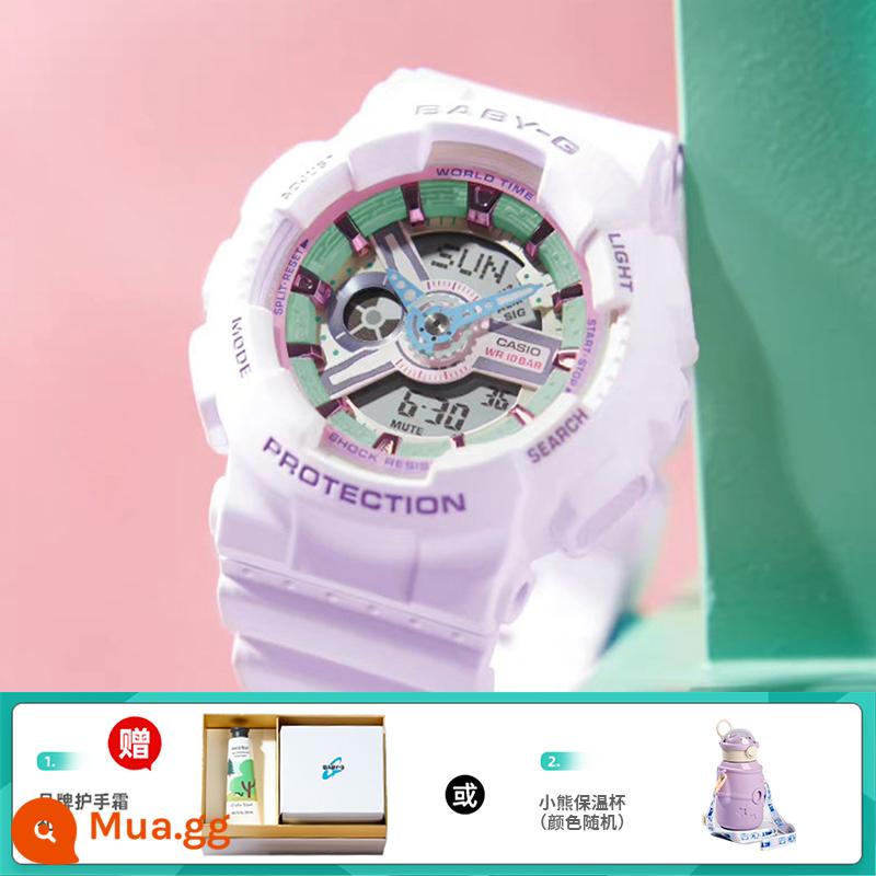 Đồng hồ CASIO nữ sinh gshock starry sky limited kỳ lân baby-g starry sports bột hoa anh đào - 20.BA-110XPM-6APR tặng kèm hộp quà tặng kem dưỡng da tay hoặc cốc giữ nhiệt gấu hàng hiệu