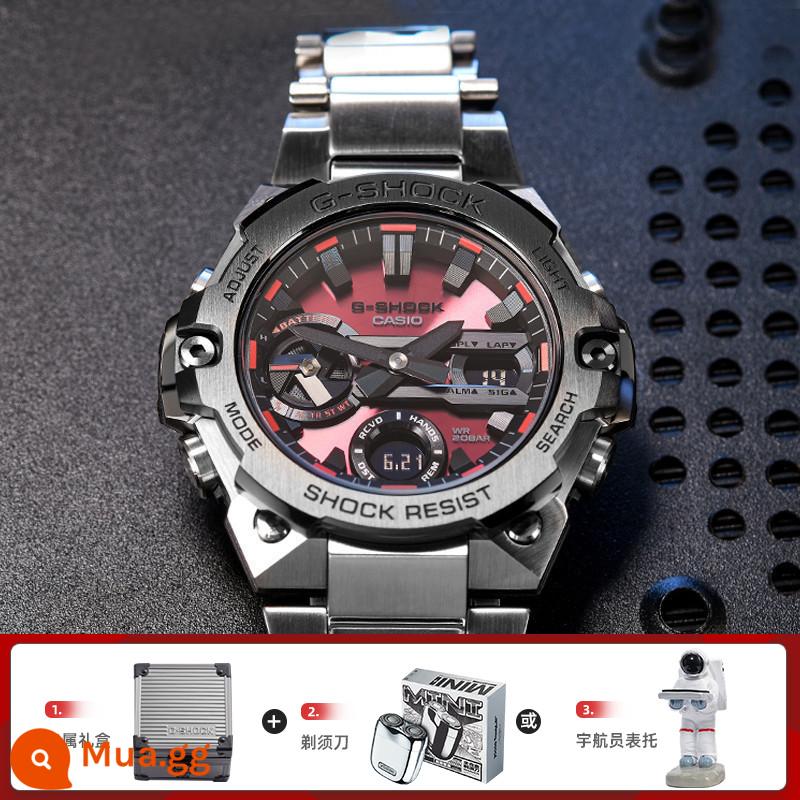 Đồng hồ CASIO nam gshock dập tắt phượng hoàng tim thép bốn thế hệ sáng kiên cường gst-b400 - 1. GST-B400AD-1A4PRT đi kèm hộp quà tặng độc quyền + giá đựng đồng hồ phi hành gia hoặc dao cạo râu