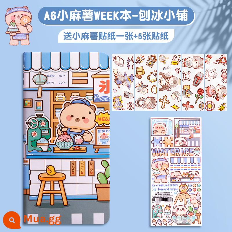 Sổ tay ma thuật Little mochi series mới dễ thương ins girl notebook tape trọn bộ sổ tay vật liệu dụng cụ thu đông giới hạn giấy dán Nhật Bản sản phẩm giá trị cao dành cho trẻ em và bé gái - Sách hàng tuần về Cửa hàng đá bào [5 miếng dán miễn phí]