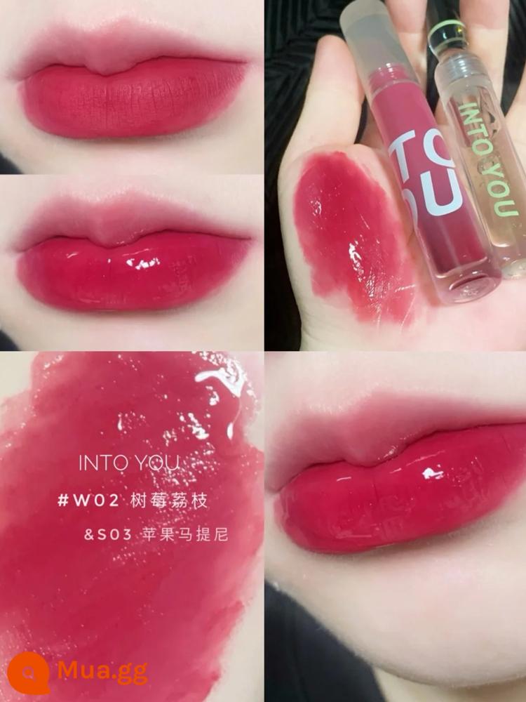 intoyou fingertip lip men son môi into you lip mud màu nude intoooyou Dầu Ấn Độ intoyoy - W02 Nước Vải Mâm Xôi có sẵn đến tháng 12