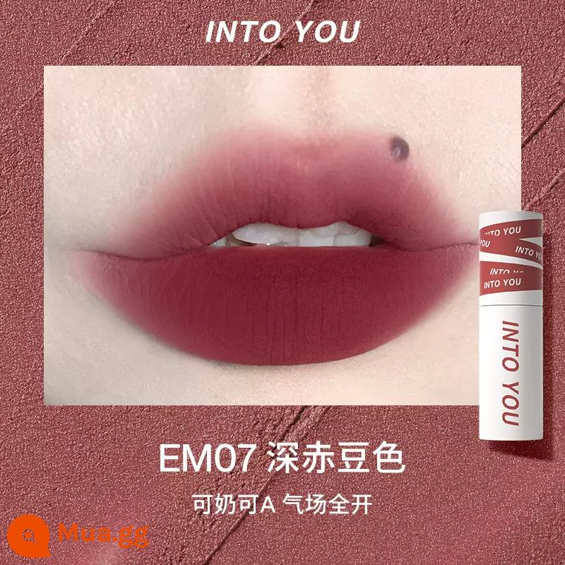 into you lip mud Strawberry Bear Moore Manor son men into you son hộp vali hộp quà tặng s04 - Màu xám đen EM07 màu đậu đỏ sẫm