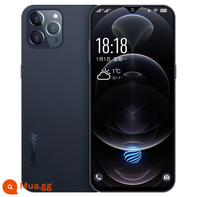 Chính thức xác thực 13Pro giá sinh viên 100 nhân dân tệ trò chơi màn hình lớn Android siêu mỏng đầy đủ điện thoại thông minh vân tay Netcom 4G - Than chì đen[13Pro] --P13Pro