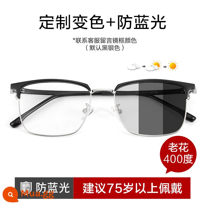 Nhập khẩu thương hiệu 2022 Kính hoa cũ mới - Nhập khẩu từ Đức - photochromic [viễn thị 400 độ] trên 75 tuổi