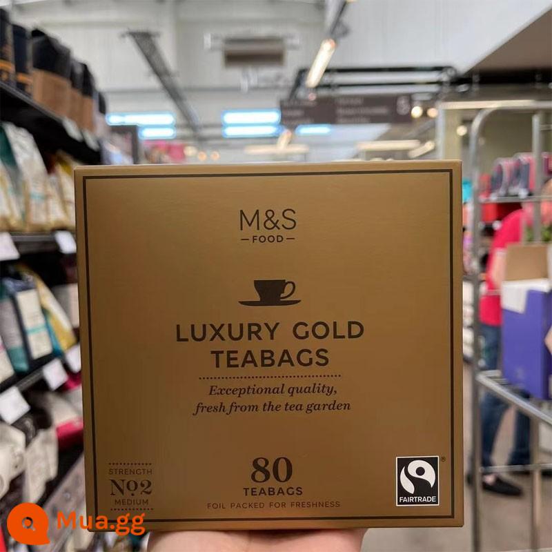 Tô Châu giao ngay Anh nhập khẩu M&S Martha trà đen vàng sang trọng Hồng Kông trà sữa kiểu espresso trà đen 80 túi trà - Trà đen Gold Signature 80 túi