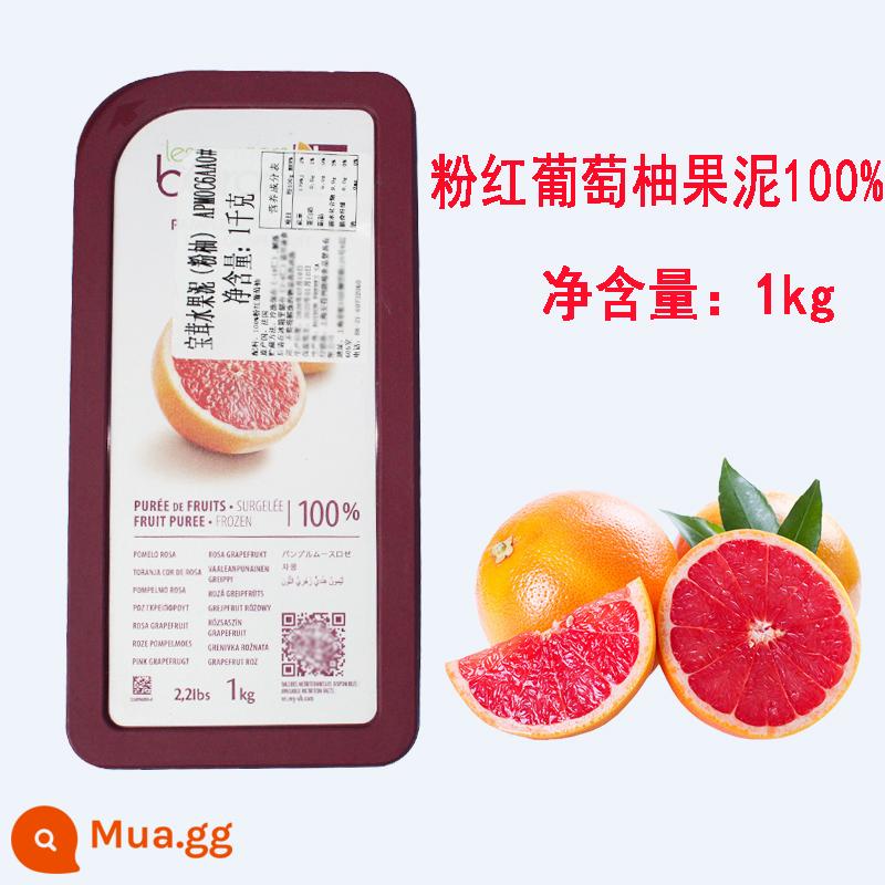 Baorong Xoài Puree Dâu tây Puree Quả mâm xôi Vải dừa Blueberry Passion Fruit Puree Fruit Melt - bưởi hồng