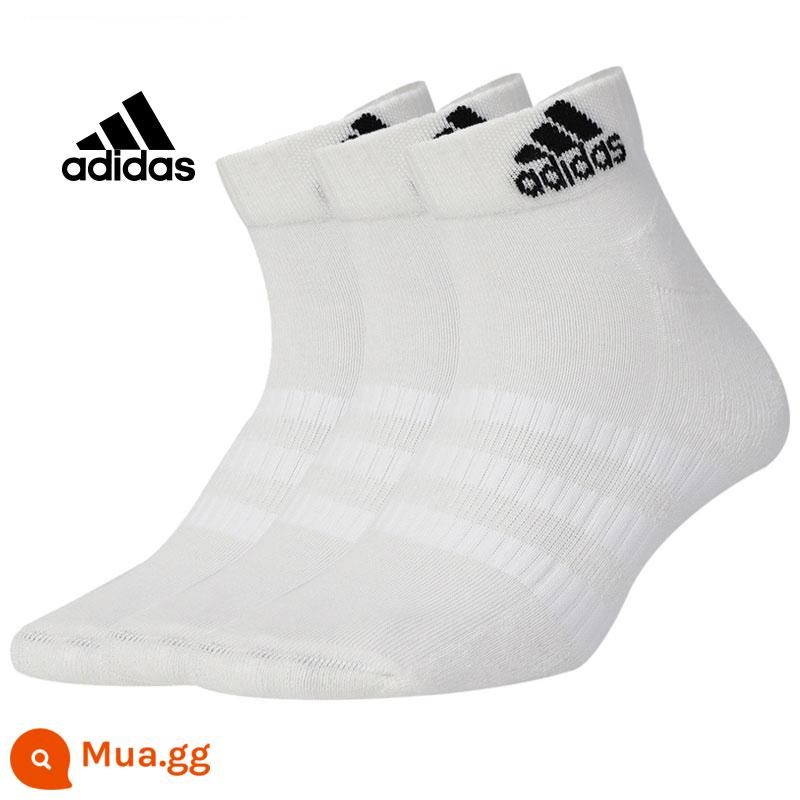 Trang web chính thức của Adidas vớ nam, vớ nữ, vớ ống giữa, vớ ba đôi, vớ thể thao cổ thấp, vớ, vớ bóng rổ - Trắng 1/3 đôi