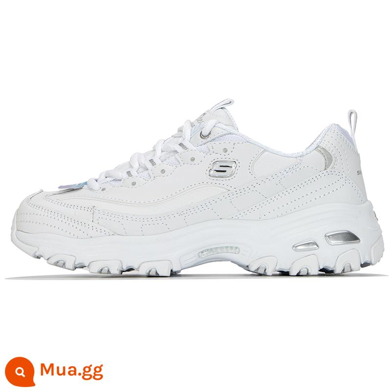 SKECHERS Giày Nữ Thêu Bướm Bố Giày Chính Thức Hàng Đầu Mùa Đông Đế Dày Gấu Trúc Trắng Giày Giày Thể Thao Thường Ngày - [Bốn Mùa] WSL