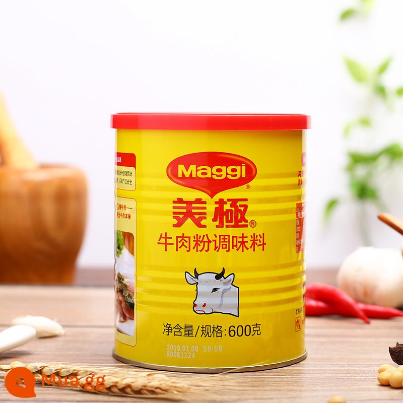 Bột nêm thịt bò Nestle Maggi 600g thịt nguội làm sốt chuẩn bị nấu các món bò - Bột Thịt Bò Nestlé Maggi 600g*1 lon