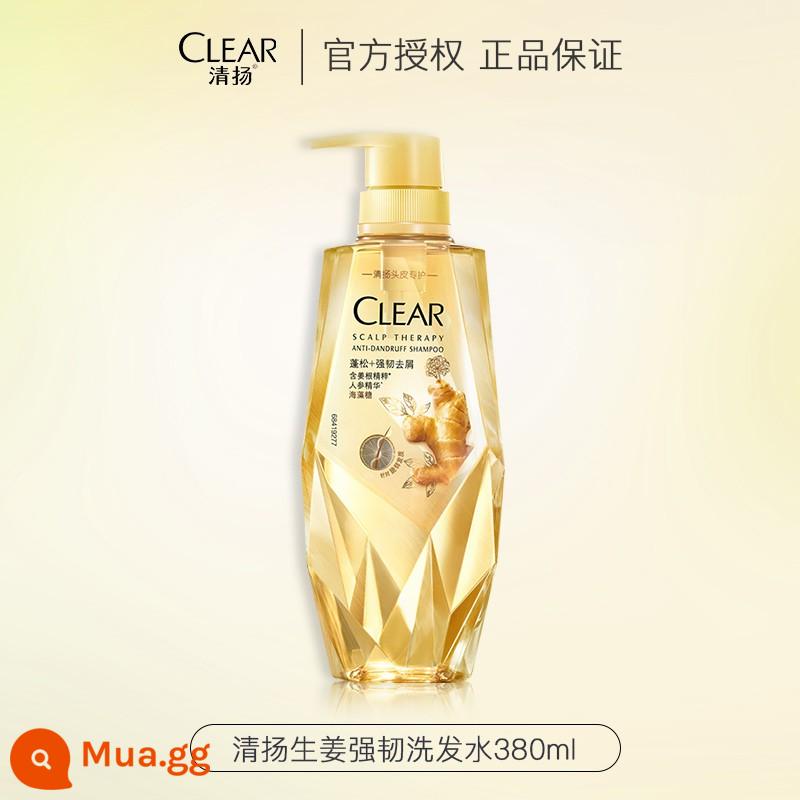 Bộ dầu gội Clear sương dầu xả plant sense dầu gội trị gàu kiểm soát dầu ngứa bông xốp không chứa silicone chính hãng - [Mạnh] Dầu Gội Gừng 380ml