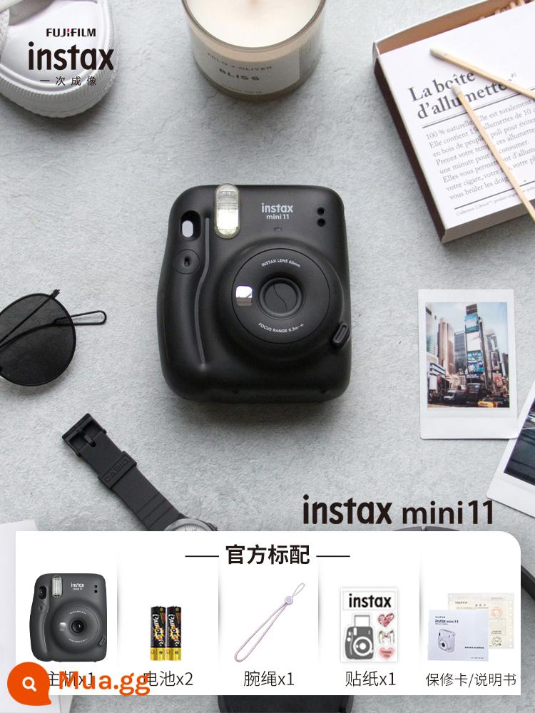 Fuji Shot Mini11 Camera tại một thời điểm, gói được nâng cấp mini 9 để gửi gói quà tặng giấy ảnh - mini11 xám đêm