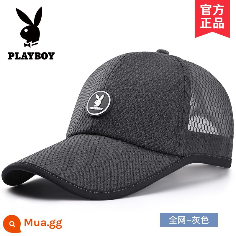 Nón Playboy nam mùa hè mũ bóng chày che nắng mùa hè thương hiệu sành điệu đỉnh cao nón lưỡi trai chống nắng che nắng cao cấp mỏng - [Lưới mái hiên dài]125-9H