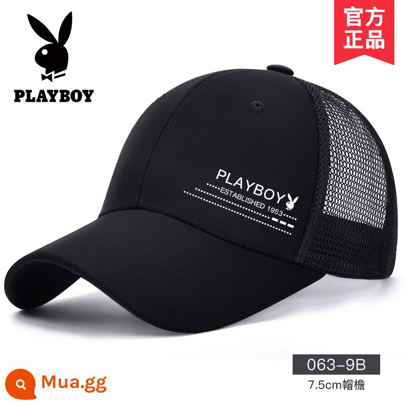 Nón Playboy nam mùa hè mũ bóng chày che nắng mùa hè thương hiệu sành điệu đỉnh cao nón lưỡi trai chống nắng che nắng cao cấp mỏng - [Nửa lưới tiêu chuẩn]063-9B