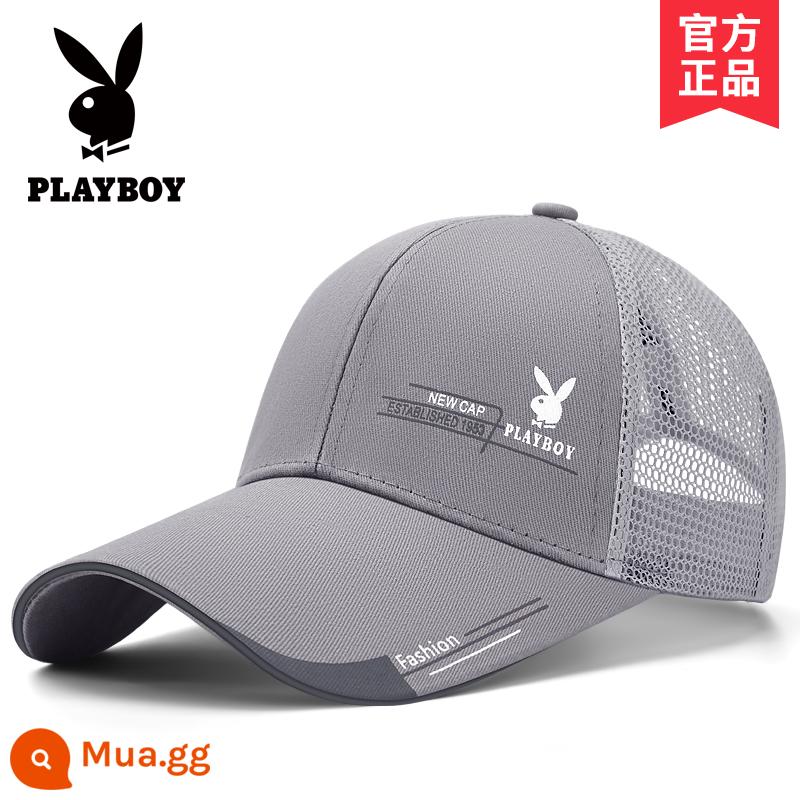 Nón Playboy nam mùa hè mũ bóng chày che nắng mùa hè thương hiệu sành điệu đỉnh cao nón lưỡi trai chống nắng che nắng cao cấp mỏng - [Mái dài nửa lưới]139-9H