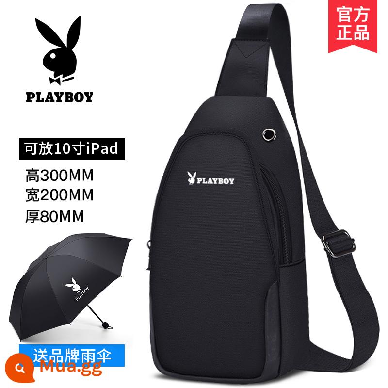 Túi Ngực Playboy Nam Túi Triều Thương Hiệu Mùa Hè Mới Túi Đeo Vai Dung Tích Lớn Cổ Ngực Ba Lô Nhỏ - Style Seven Black [Ô miễn phí]