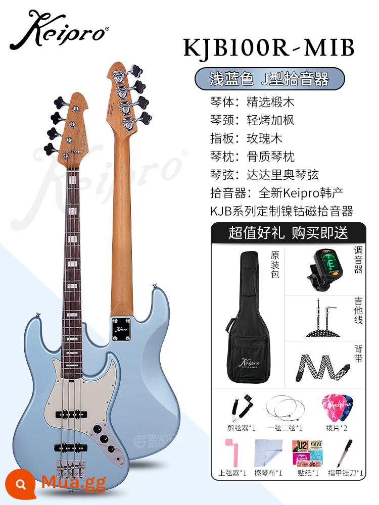 2022 MỚI KEIPRO KJB100 FULL SERIES CỦA BASS BASS BẮT ĐẦU - [4 dây] KJB100R-MIB xanh nhạt