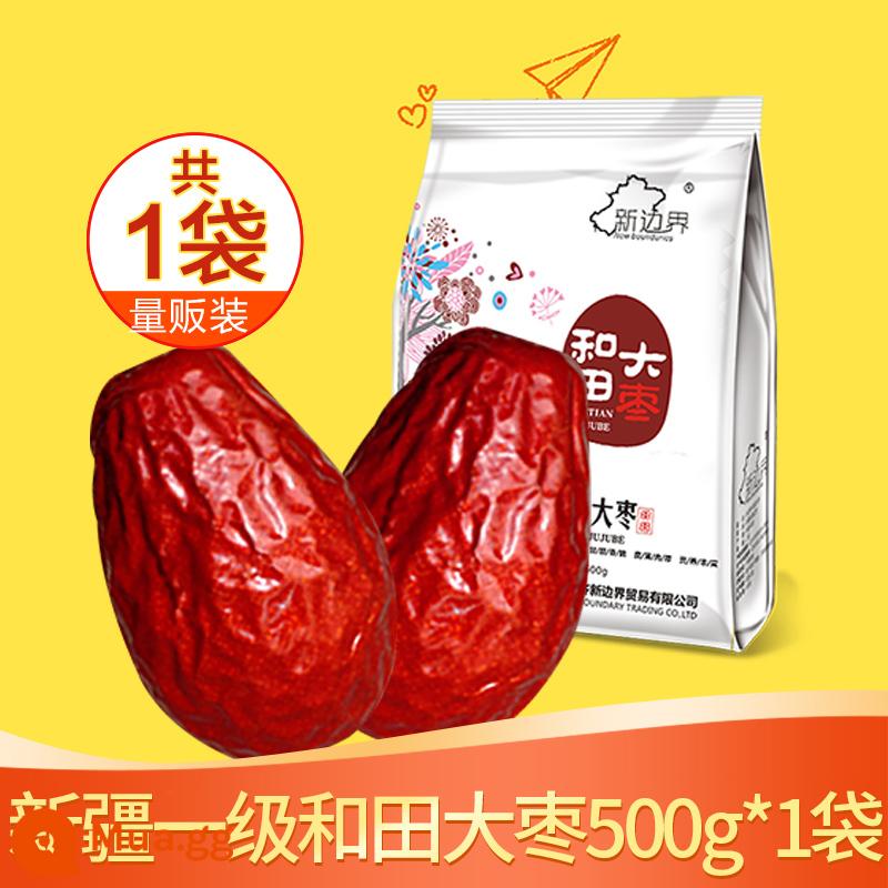 Chà là đỏ đặc biệt Tân Cương và chà là đỏ Tian 500g chà là đỏ đặc biệt khô hạng nhất Junzao trái cây sấy khô đặc sản snack táo tàu lát - Chà là đỏ loại 1 500g*1 túi