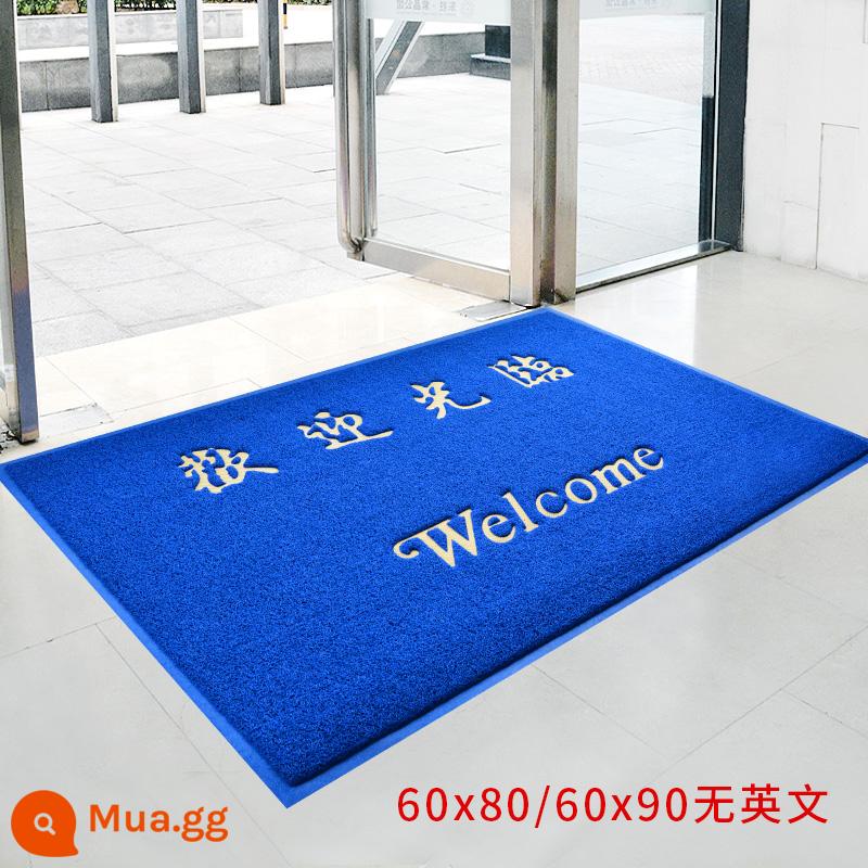 Thảm cửa welcome thảm trải sàn ra vào an toàn Thảm cửa welcome thảm cửa khách sạn khách sạn thảm welcome nhựa chống trượt - [Xanh] Chào mừng