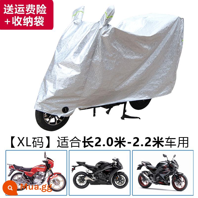 Áo che mưa xe ba bánh chạy điện, áo poncho chống nước, áo che toàn thân, áo khoác xe máy xe tay ga dành cho người lớn, áo chống nắng và che mưa - Hai bánh XL màu bạc