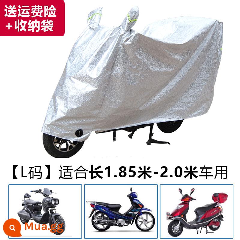 Áo che mưa xe ba bánh chạy điện, áo poncho chống nước, áo che toàn thân, áo khoác xe máy xe tay ga dành cho người lớn, áo chống nắng và che mưa - Xe hai bánh L màu bạc