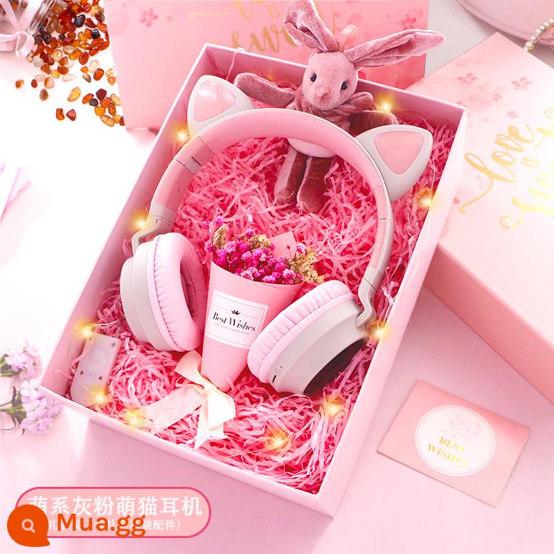 Mười -yar -old Girl Birthday Quà tặng 13 Dễ thương 12 Trường trung học cơ sở 10 nữ sinh tiểu học Cao nữ và trẻ em và chị gái - Bột màu xám dễ thương [hộp quà]