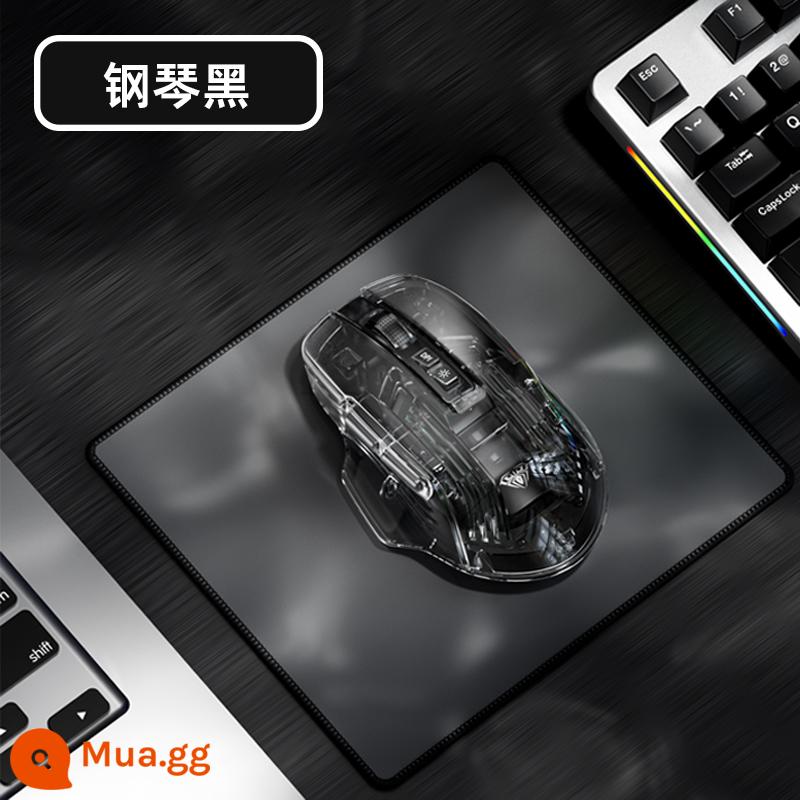 Tarantula chuột không dây có thể sạc lại im lặng im lặng máy tính xách tay máy tính chơi game văn phòng nhà - SC518 Màu đen trong suốt (Bluetooth + Wireless 2.4G)