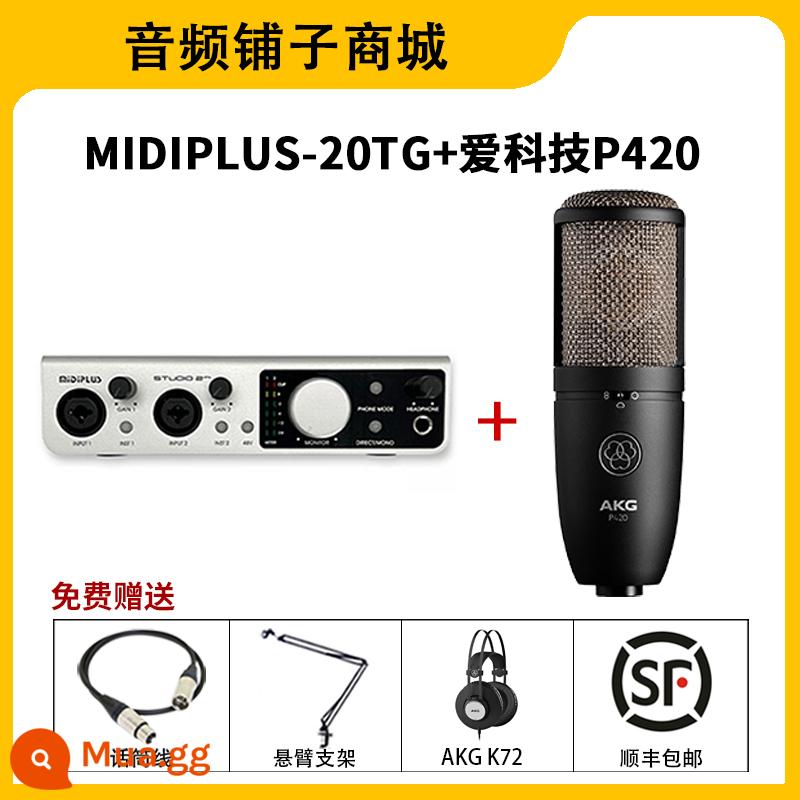 Midiplus studio-2 otg midi2 internet người nổi tiếng neo phát sóng trực tiếp ghi âm midi card âm thanh bên ngoài - studio-2 otg+ iTech P420