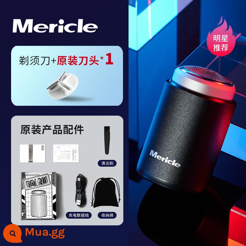 Dao Cạo Điện Mini Mericle Dao Cạo Cầm Tay Cho Nam Máy Cạo Râu Có Thể Rửa Lại Có Thể Rửa Lại Toàn Thân PA - Dao cạo râu + Đầu dao miễn phí 1