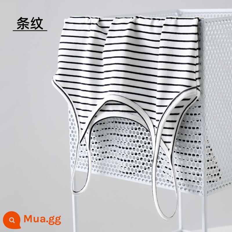 Cotton nguyên chất yếm nữ bên trong đế nhỏ màu đen mỏng phần tự canh tác màu trắng mùa hè áo khoác ngoài chất béo mm kích thước lớn hàng đầu - vạch sọc