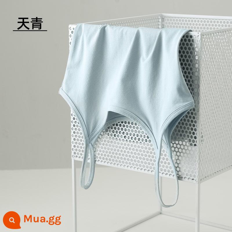 Cotton nguyên chất yếm nữ bên trong đế nhỏ màu đen mỏng phần tự canh tác màu trắng mùa hè áo khoác ngoài chất béo mm kích thước lớn hàng đầu - xanh