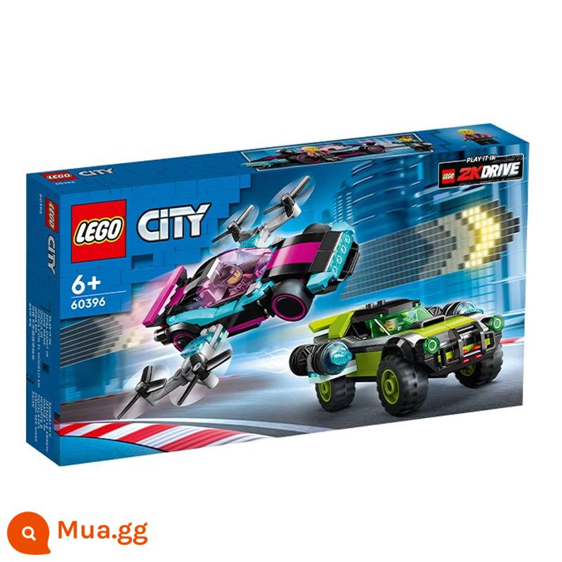 Lego Khối Xây Dựng Dòng Thành Phố Máy Bay Chữa Cháy Những Người Bạn Tốt Bé Trai Và Bé Gái Lắp Ráp Xe Thể Thao Đồ Chơi Hộp Nhỏ Bộ Khởi Đầu - Xe đua cải tiến thú vị 60396