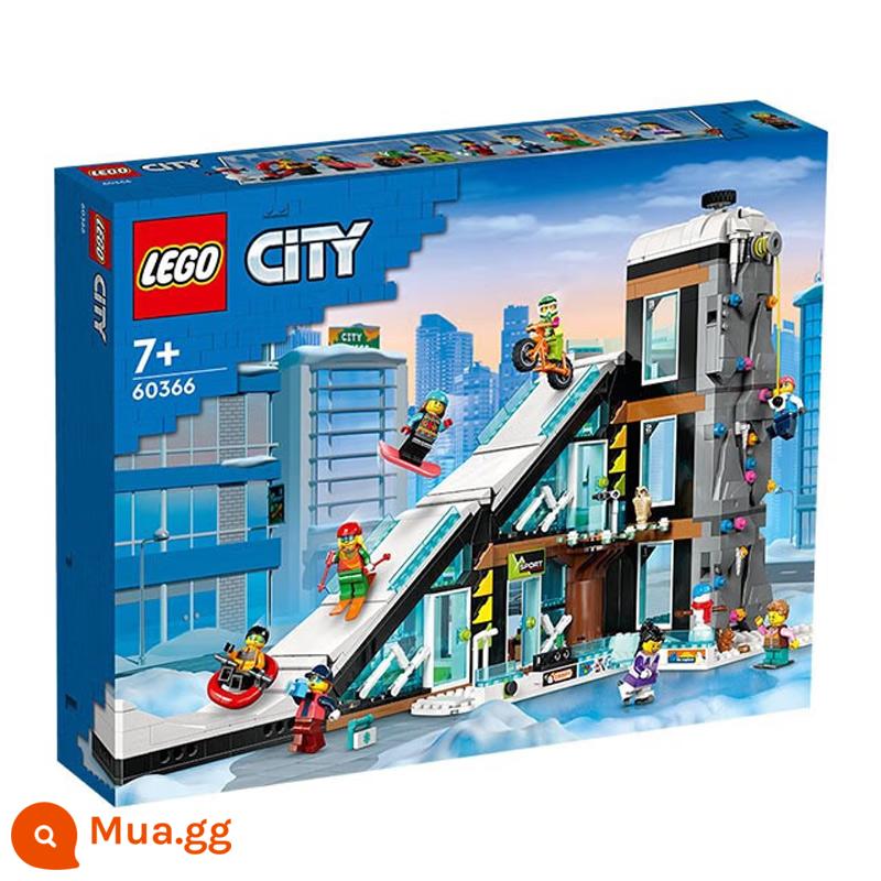 Lego Khối Xây Dựng Dòng Thành Phố Máy Bay Chữa Cháy Những Người Bạn Tốt Bé Trai Và Bé Gái Lắp Ráp Xe Thể Thao Đồ Chơi Hộp Nhỏ Bộ Khởi Đầu - Khu trượt tuyết leo núi LEGO 60366