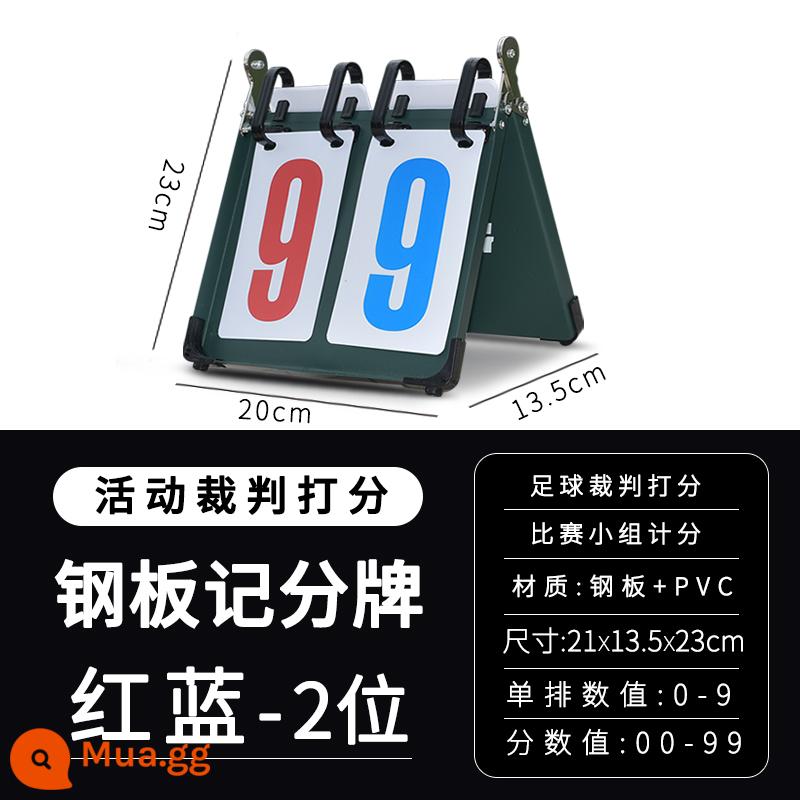 Bảng điểm bảng điểm có thể được lật lại bảng điểm bóng rổ bảng điểm bi-a bảng trò chơi bảng điểm bóng bàn - Bảng điểm hai chữ số [loại tấm thép]