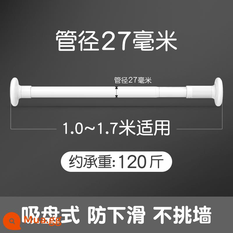 Móc Treo Tủ Quần Áo Móc Treo Cửa Treo Tường Treo Tường Móc Treo Quần Áo Phòng Trang Điểm Kệ Hiện Vật - [Trắng] Thích hợp cho khoảng cách tường 1,0 ~ 1,7m