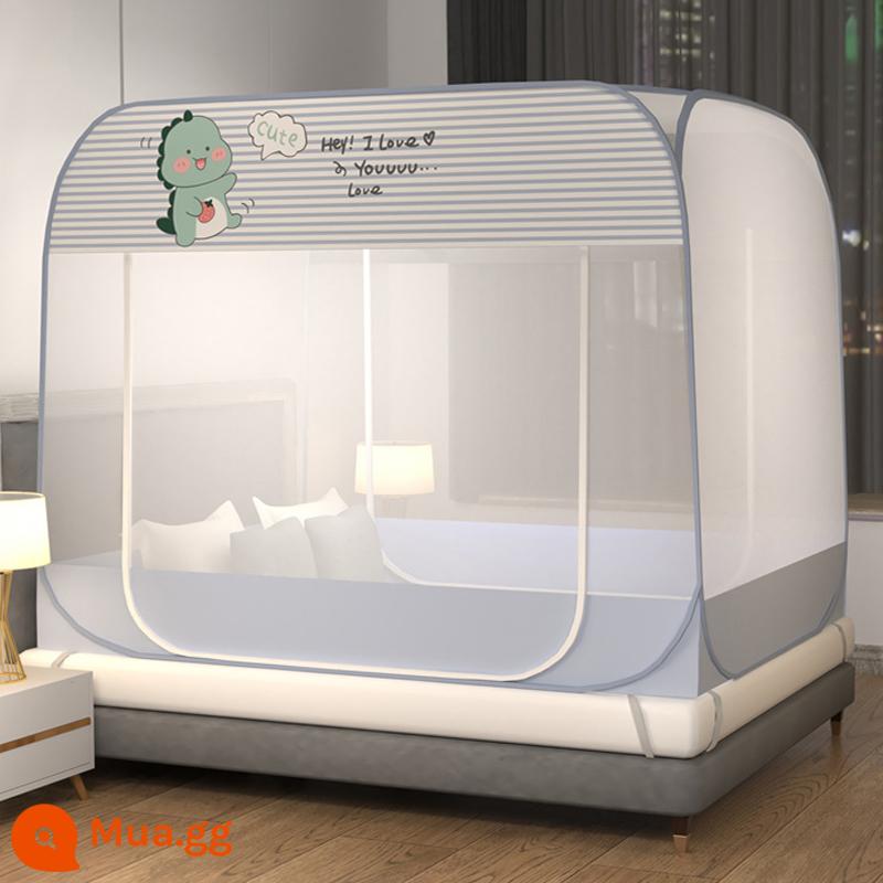 Màn chống muỗi yurt mới 1,5m tại nhà lắp đặt miễn phí Màn chống muỗi có dây kéo chống rơi cho trẻ em có giá đỡ lều 1,8m - Mengmenglong [Bảo hiểm vận chuyển miễn phí]