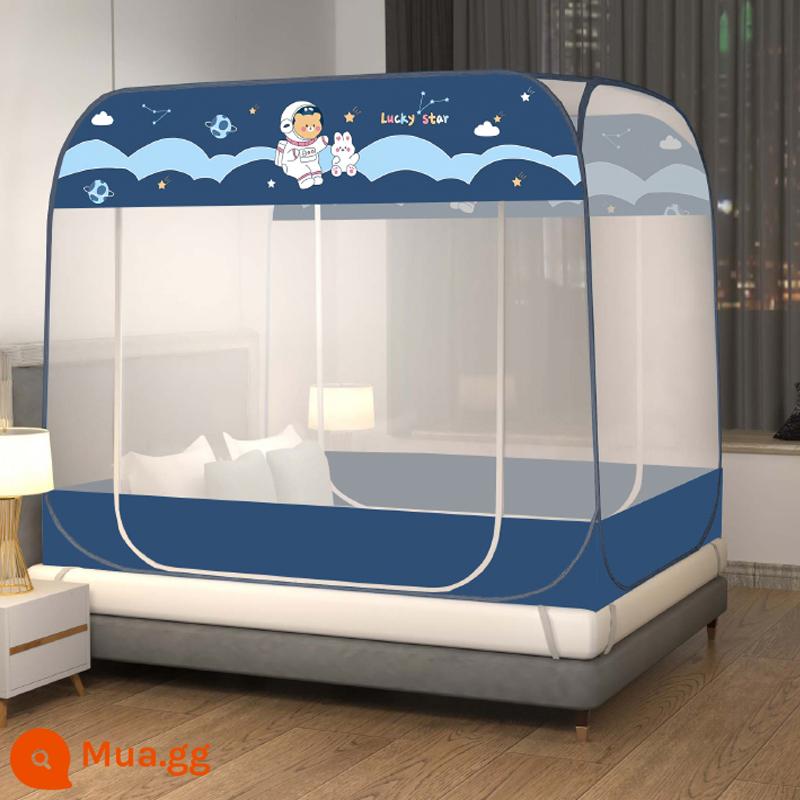 Màn chống muỗi yurt mới 1,5m tại nhà lắp đặt miễn phí Màn chống muỗi có dây kéo chống rơi cho trẻ em có giá đỡ lều 1,8m - Space Rabbit [Bảo hiểm vận chuyển miễn phí]